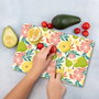 Hermia Tabla de Cortar de Vidrio Templado 25 x 35 cm Multicolor